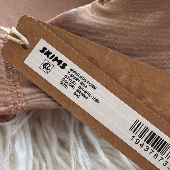 Skims Wireless Form T-shirt Bra Sienna Size 34C - Picture 6 of 6